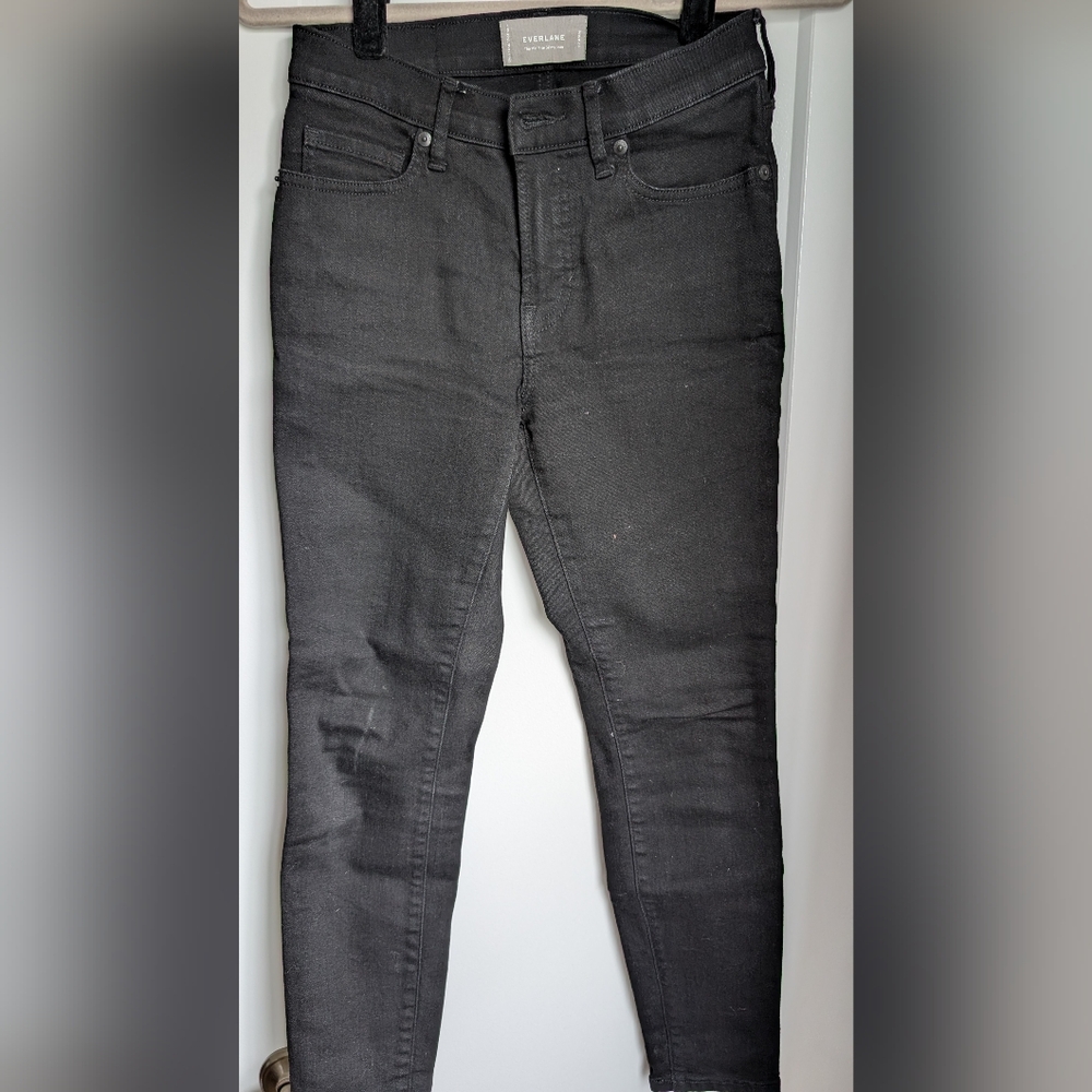 Everlane Mid-Rise Skinny Black Jeans